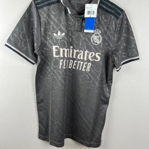 NWT Adidas Real Madrid Third Soccer Jersey Men's Small $100 IY1763 Grey - Picture 1 of 7